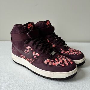 Nike Air Force 1 High Liberty Burgundy Floral